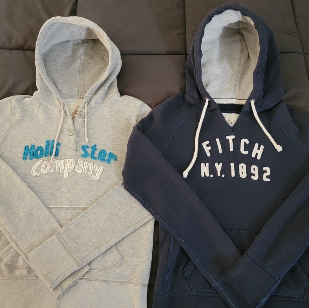 Hollister hoodie medium/ Abercrombie And Fitch hoodie large